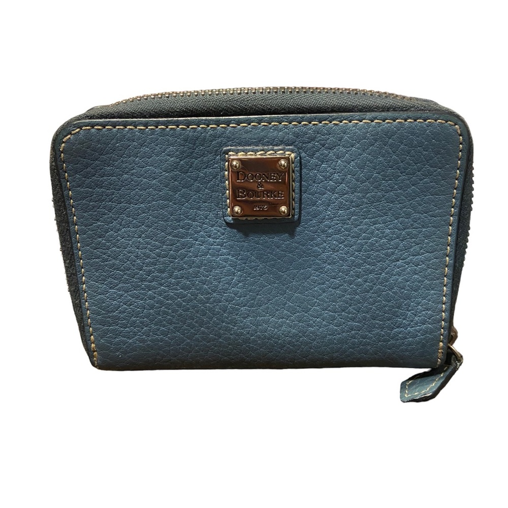 Dooney & Bourke Blue Zip-Around Wallet